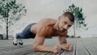 تمرين البلانك للتخلص من دهون البطن