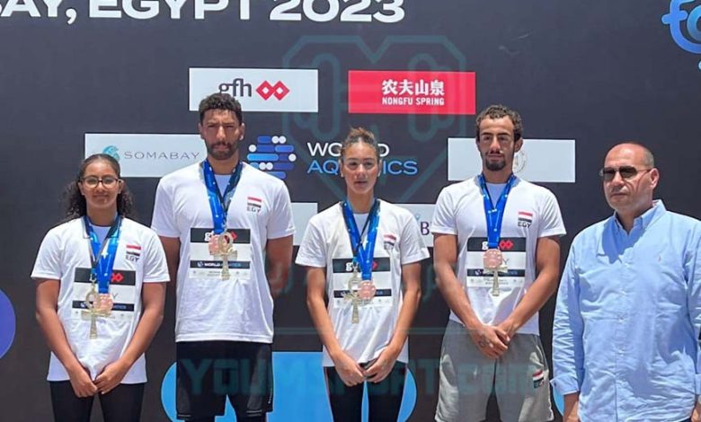مصر تفوز لاول مرة فى بطولة العالم للمياة المفتوحة للسباحة
